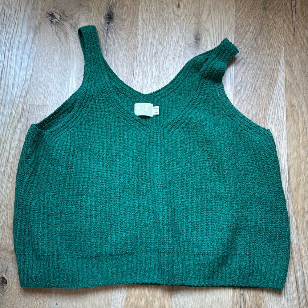 Nation LTD green knit tank top - medium